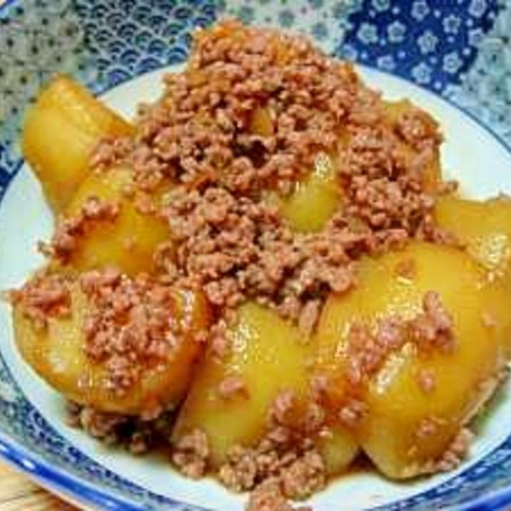 ひき肉とジャガイモで ジャガイモのそぼろ煮 レシピ 作り方 By もりくーん 楽天レシピ